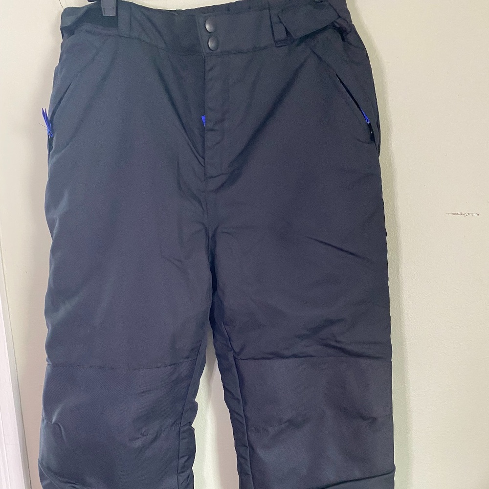All in Motion; black waterproof ski/snow pants; XL. youth